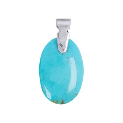 Natural Stone Arizona Turquoise Pendant Necklace 60048