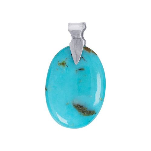 Collier Pendentif Turquoise Arizona sur Argent 925 60050