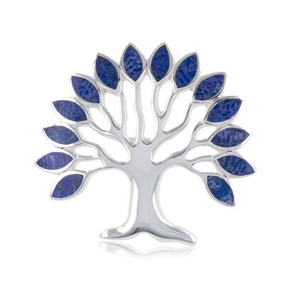 Tree of life pendant in 925 silver and lapis lazuli 51232