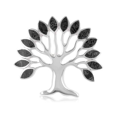 Pendentif arbre de vie  argent 925 et nacre noire 51236