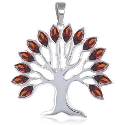 Pendente albero della vita in argento 925 e zircone 51230-3