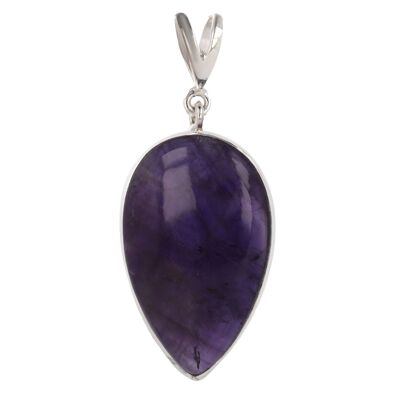 Inverted pear-shaped amethyst pendant 60032