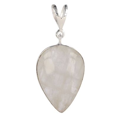 Beautiful moonstone pendant inverted pear shape 60030