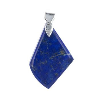 Pendentif Lapis lazuli Pierre naturelle Sertie argent 60059 1