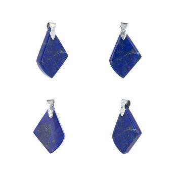 Pendentif Lapis lazuli Pierre naturelle Sertie argent 60059 2