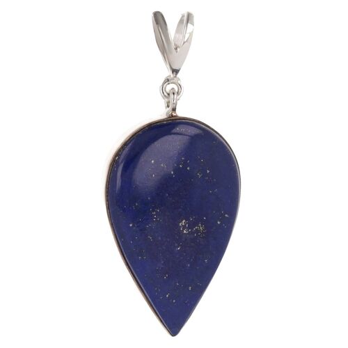 Pendentif pierre lapis lazuli forme poire inversée 60035