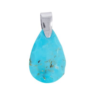 Pendentif Turquoise Arizona Sculptée FaÁon Silex 60046