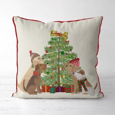 Bone Tree, Christmas Pillow, Cushion cover, 45x45cm