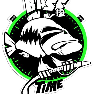 Sticker Bass Time cm 10x12