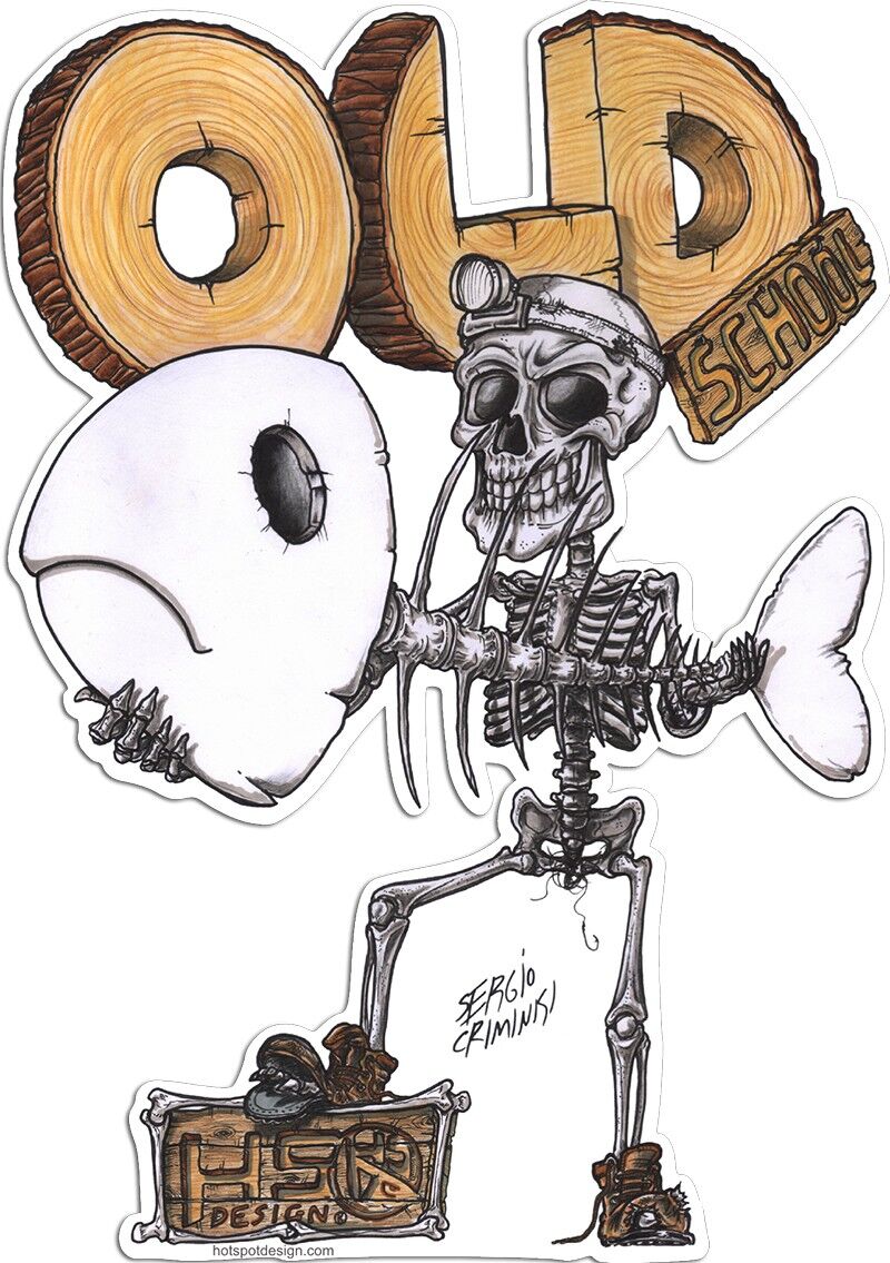 Adesivo Old School cm 15x11