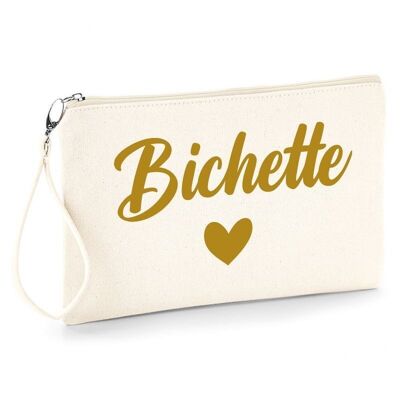 Bichette pouch with detachable wrist strap
