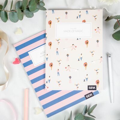 Bullet Journal / Dotted Notebook kindness & magic (2pcs)