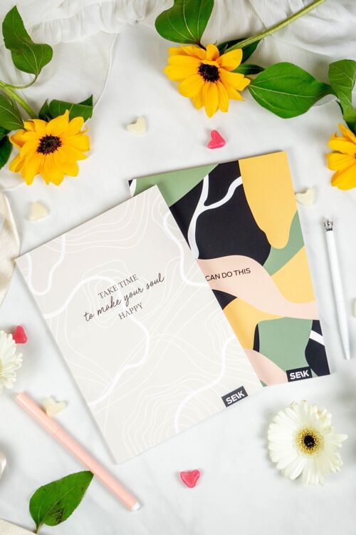 Bullet Journal / Dotted Notebook take time & do this (2pcs)