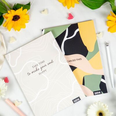 Bullet Journal / Dotted Notebook take time & do this (2pcs)