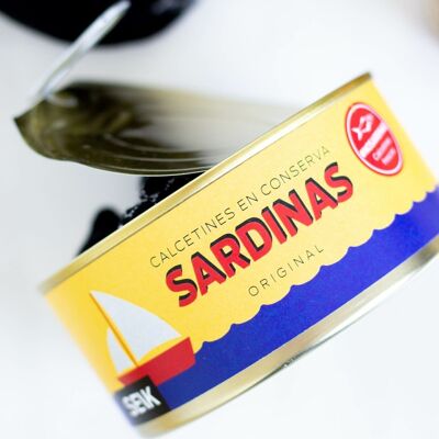 Calcetines en lata de sardinas (40-46 per hombres)