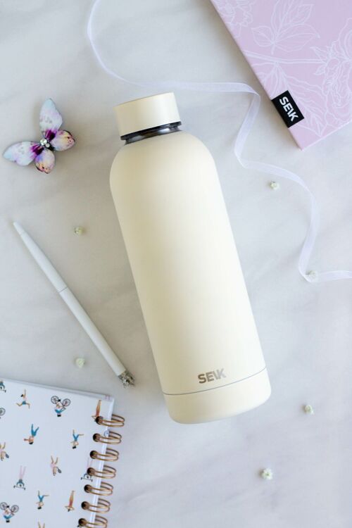 SEIK Watter Bottle / Thermos - white color 500ml