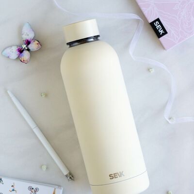 SEIK Botella de Agua/Termo - color blanco 500ml
