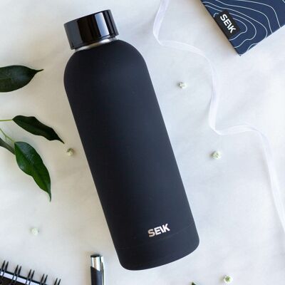 SEIK Bouteille d'Eau / Thermos - couleur noire 500ml