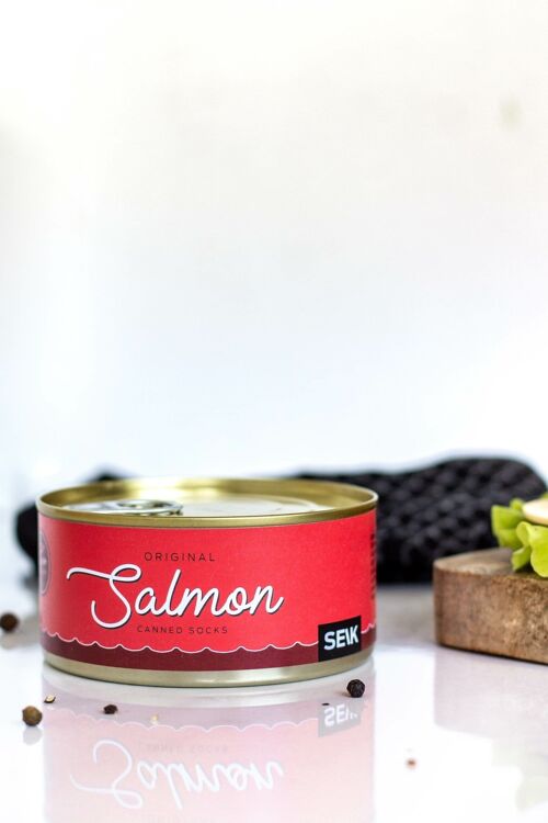Salmon Fish Canned Socks (men size 40-46)
