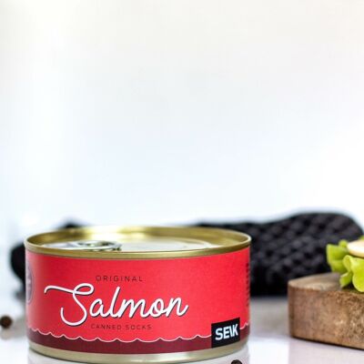 Salmon Fish Canned Socks (men size 40-46)