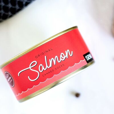 Calcetines Salmon Fish Canned (talla de mujer 35-40)