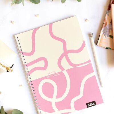 Bullet Journal / Dotted Notebook avec reliure spirale - Be you