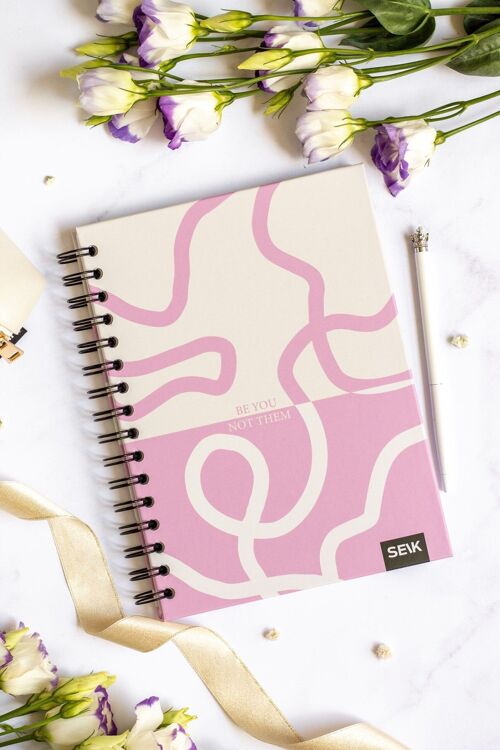 Bullet Journal / Dotted Notebook hard cover spiral binding - Be you