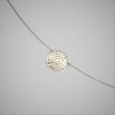 Colgante pequeña espiral, plata 925