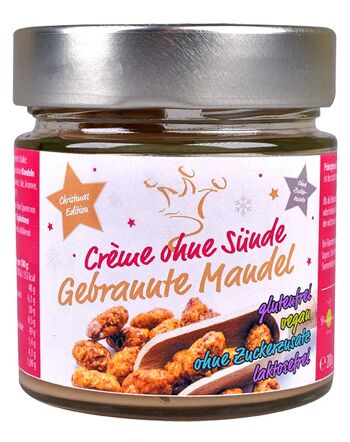 Crème de NOËL sans péché, amandes torréfiées SANS sucre 1