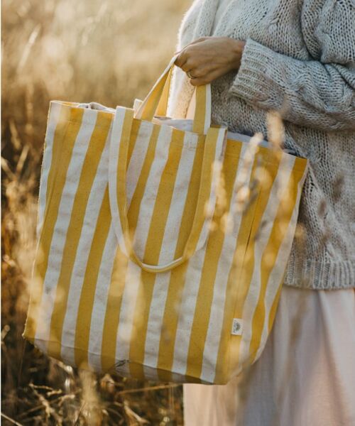 Cloth bag Original Striped Yellow