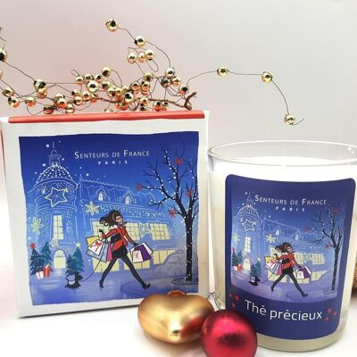 Vela perfumada de Navidad de París Precious Tea