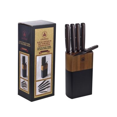 LAGUIOLE, Set 5 Pezzi, Set Coltelli da Cucina,