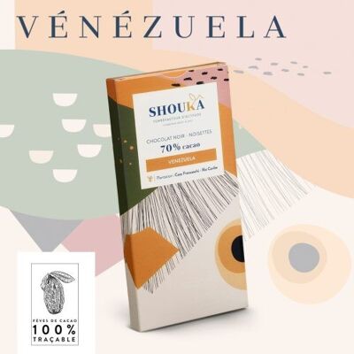 Chocolat noir - Noisettes - Vénézuela 70 % cacao
