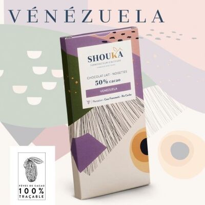 Chocolat lait - Noisettes Vénézuela 50 % cacao