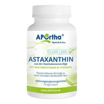 natürliches Astaxanthin 4 mg - 150 vegane Kapseln