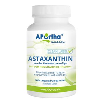 astaxanthine naturelle 4 mg - 150 gélules végétaliennes