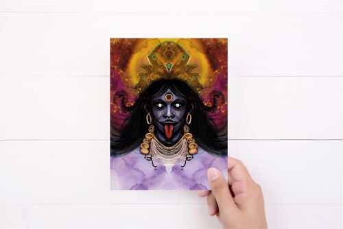 Kali Greeting Card | Kali Goddess |Hindu Goddess|Unusual Birthday Card