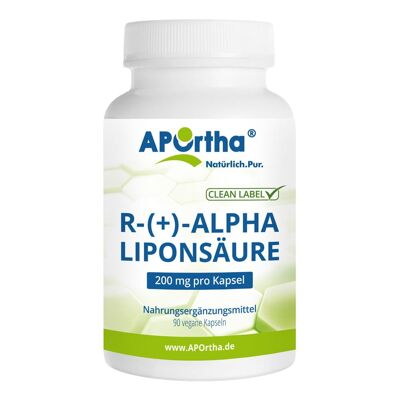 R-(+)-Alpha-Liponsäure 200 mg - 90 vegane Kapseln