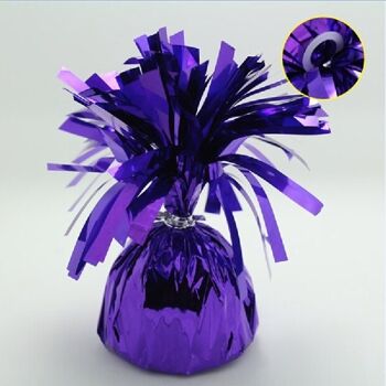 Poids ballon aluminium violet