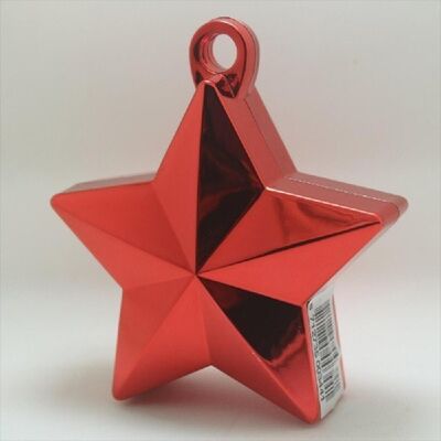 Star balloonweight metallic red