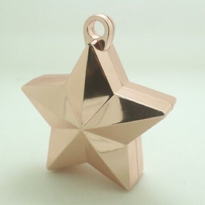 Star balloonweight metallic rose gold