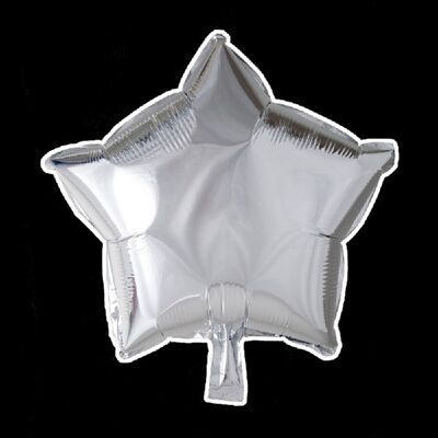 Foilballoon star 18 '' plateado empaque individual