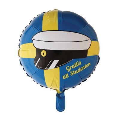 Foilballoon 18'' Grattis fino Studenten