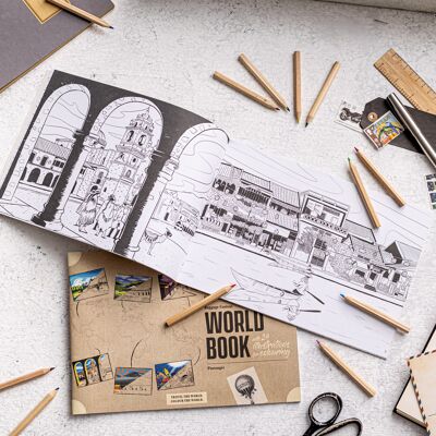 Recycled Paper Travel Colouring Book