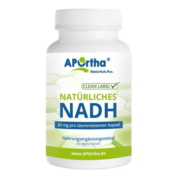 NADH 20 mg - 60 gélules végétaliennes résistantes aux acides