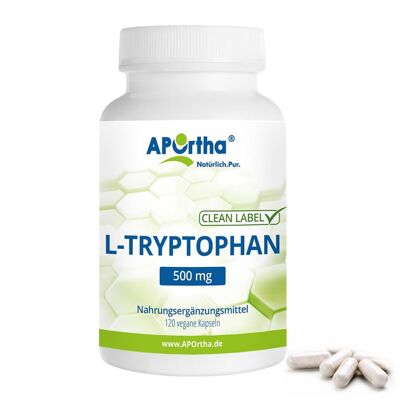 L-Tryptophan 500 mg - 120 vegane Kapseln