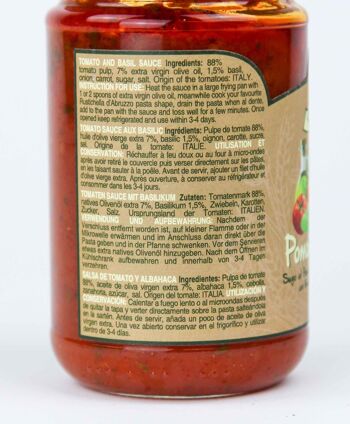 Sauce tomate et basilic pour pâtes 12 x 270 grammes 4