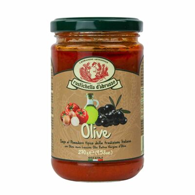 Sauce tomate et olives pour pâtes 12 x 270 grammes