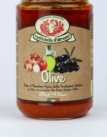 Sauce tomate et olives pour pâtes 12 x 270 grammes 3