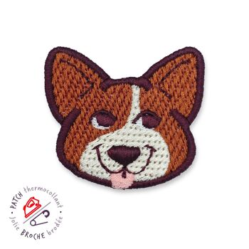 "THE QUEEN'S CORGI" • Broche/Patch thermcollant 2